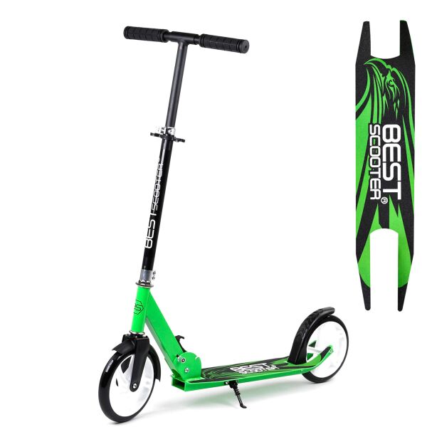 

Самокат Scooter Черно-зеленый 6900066346460