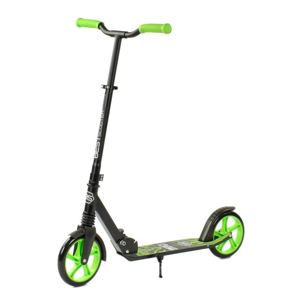 

Самокат Scooter Черно-зеленый 6900066317385