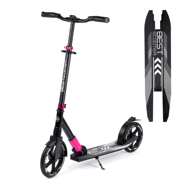 

Самокат Scooter Черно-розовый 6900083003438