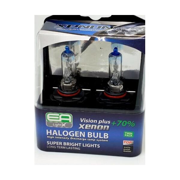 

Комплект галогенных ламп EA Light X 9006 12V 55W P22d VISION PLUS+70% (пластиковый бокс 2шт)