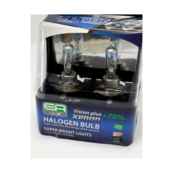 

Комплект галогенных ламп EA Light X H11B 12V 55W PGJY19-2 VISION PLUS+70% (пластиковый бокс 2шт)