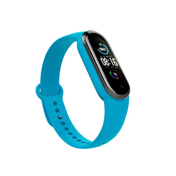 

Mi band 5 / 6 ремешок браслет силиконовый Light-blue