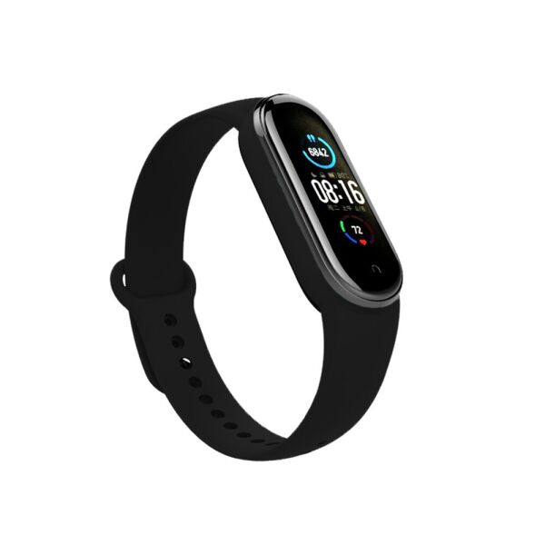 

Mi band 5 / 6 ремешок браслет силиконовый Black