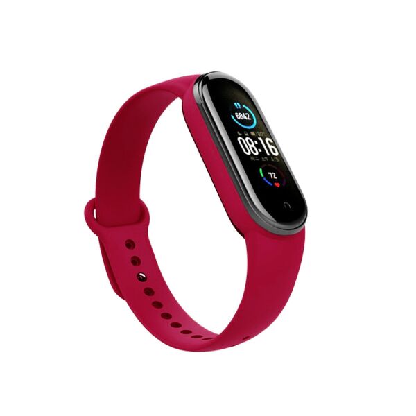 

Mi band 5 / 6 ремешок браслет силиконовый Red