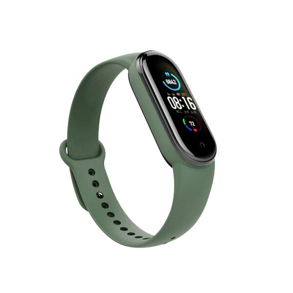 

Mi band 5 / 6 ремешок браслет силиконовый Khaki