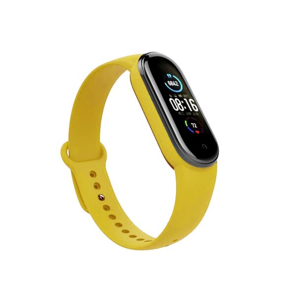 

Mi band 5 / 6 ремешок браслет силиконовый Yellow