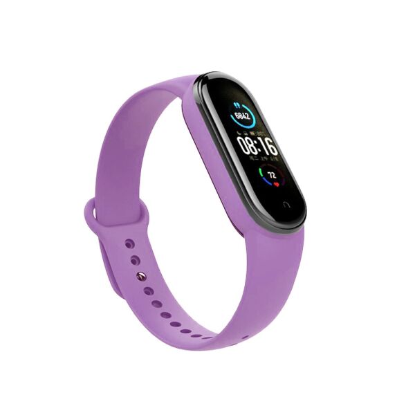 

Mi band 5 / 6 ремешок браслет силиконовый Lilac