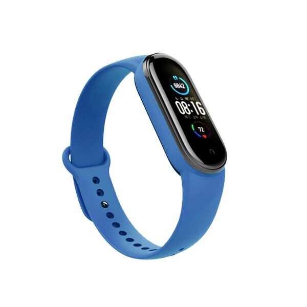 

Mi band 5 / 6 ремешок браслет силиконовый Blue