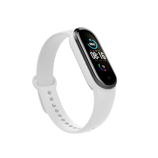 

Mi band 5 / 6 ремешок браслет силиконовый White