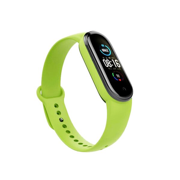 

Mi band 5 / 6 ремешок браслет силиконовый Light-green