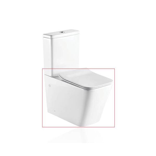 

Чаша напольного унитаза Koller Pool Kvadro с крышкой Soft Close KR-0675-RC-C, Белый