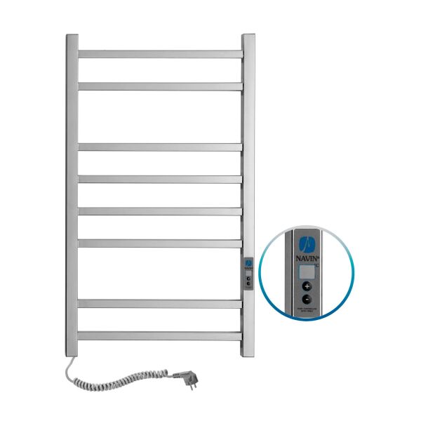 

Электрический полотенцесушитель Navin Loft 500x800 Digital левый 10-043152-5080, Хром, Левое, Электронный