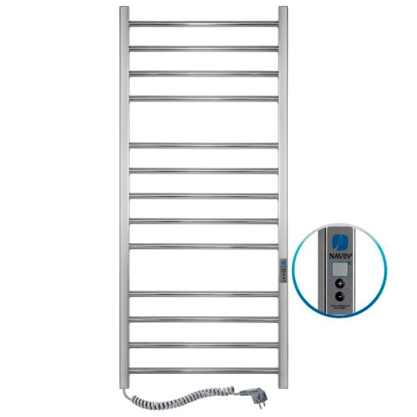 

Электрический полотенцесушитель Navin Классик Квадро 500x1200 Digital левый 10-016152-5012, Хром, Левое, Электронный