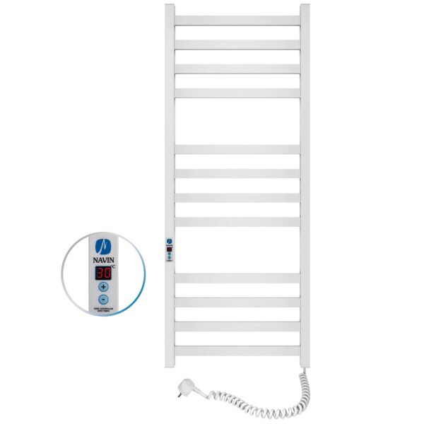 

Электрический полотенцесушитель Navin Авангард 480x1200 правый Digital с таймером 12-028052-4812, Белый, Правое, Электронный