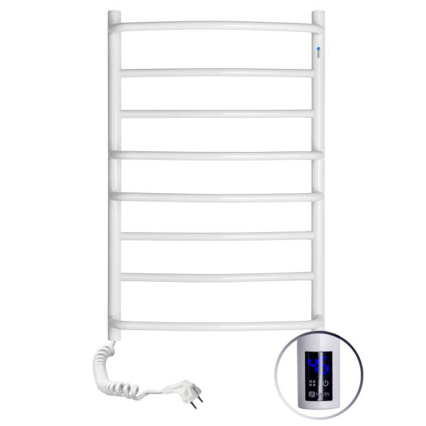 

Электрический полотенцесушитель Navin Омега 530x800 Sensor левый с таймером 12-015133-5380, Белый, Левое, Электронный