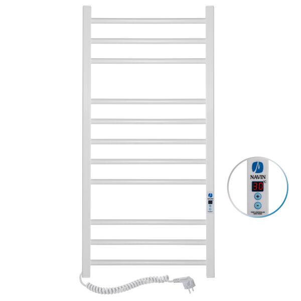 

Электрический полотенцесушитель Navin Классик Квадро 500x1000 Digital левый 12-116152-5010, Белый, Левое, Электронный