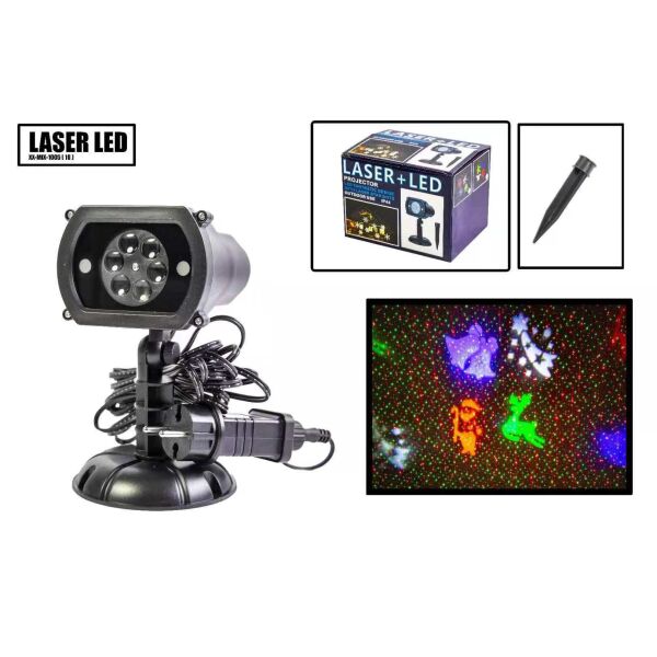 

Новогодний уличный лазерный проектор 4 цвета X-Laser XX-MIX-1005