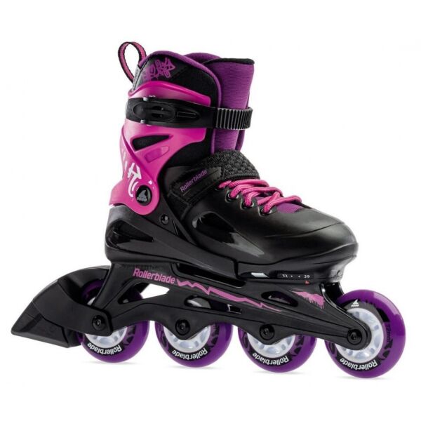 

Ролики детские Rollerblade Fury G 2021 (Черно-розовый, 29-33)