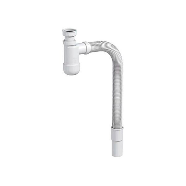 

Сифон для умывальника Basic телескопич.з накид.гайкою 5/4 ", гофра d32, переходник d32 / 40 с розеткой