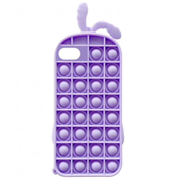 

Фигурный силиконовый 3D чехол-антистресс Pop it Зайка для iPhone 8 (4.7") (Лиловый) (100078803)