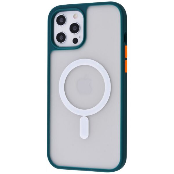 

TPU+PC чехол Shadow Matte with Magnetic Safe для Apple iPhone 12 Pro Max (6.7") (Зеленый / Forest green) (1158642)