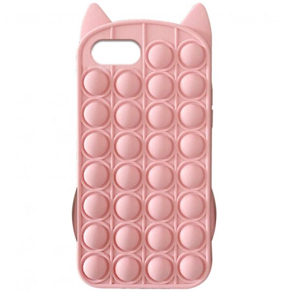 

Фигурный силиконовый 3D чехол-антистресс Pop it Bubble Cat для iPhone 7 (4.7'') (Розовый) (1160245)