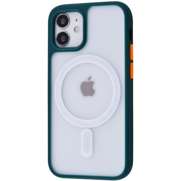 

TPU+PC чехол Shadow Matte with Magnetic Safe для Apple iPhone 12 mini (5.4") (Зеленый / Forest green) (1158632)