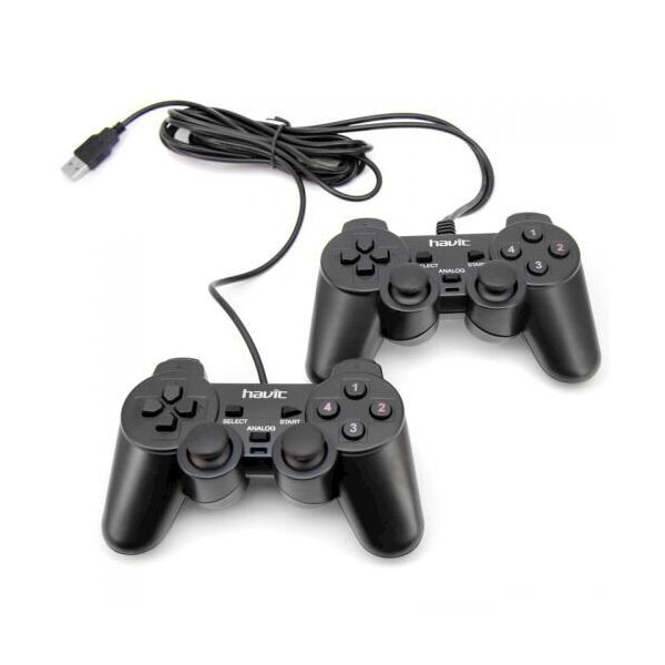 

Проводной геймпад HAVIT HV-G61 double USB Black