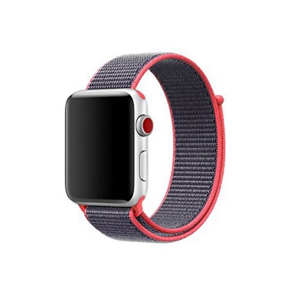 

Ремешок нейлоновый Blankcase for Apple Watch 42/44mm Red Gray
