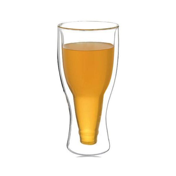 

Стакан «Beer Bottle» 350мл с двойными стенками, стеклянная термокружка