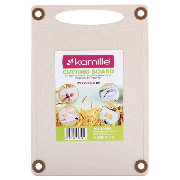 

Доска кухонная Kamille Natural Care 29х20см из пшеничного волокна
