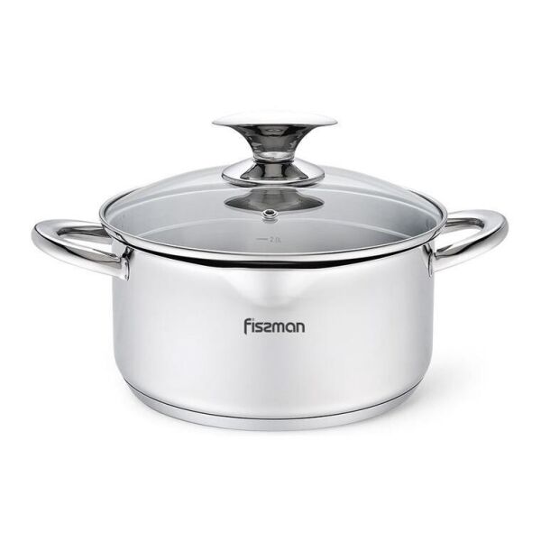 

Кастрюля Fissman Elegance 2.2л из нержавеющей стали