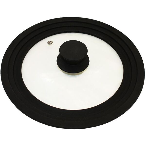

Крышка универсальная Vitrinor Spain Black 24/26/28см стеклянная с силиконовым ободком