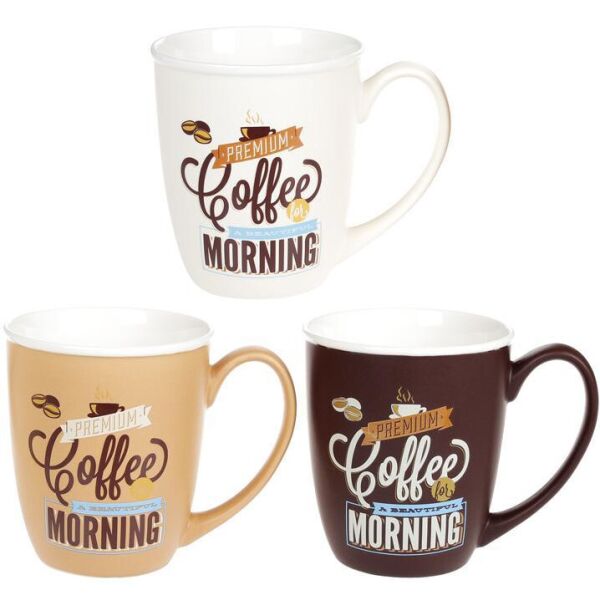 

Кружка Morning Coffee 340мл фарфоровая