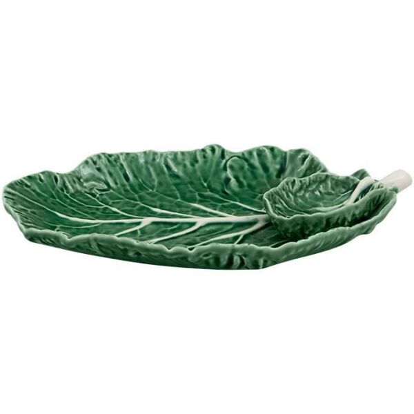

Набор 2 блюда с соусником Bordallo Pinheiro Cabbage 28x20см Зеленый