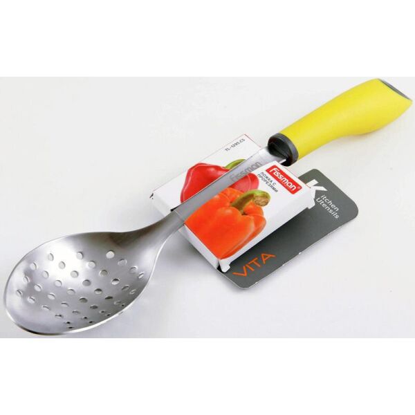 

Ложка поварская Fissman Vita 34см перфорированная из нержавеющей стали