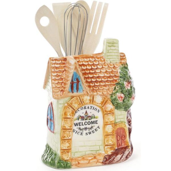 

Подставка "Домик в деревне" 13х7х17см для кухонных принадлежностей