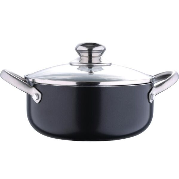 

Кастрюля алюминиевая Bergner ProChef 4.3л индукционная с крышкой