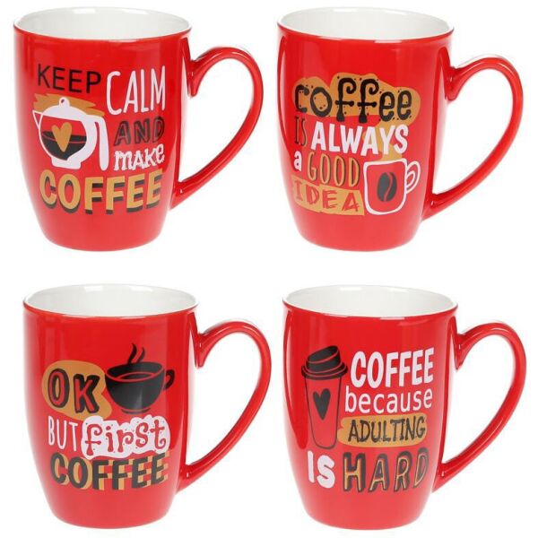 

Кружка фарфоровая "Coffee First" 340мл