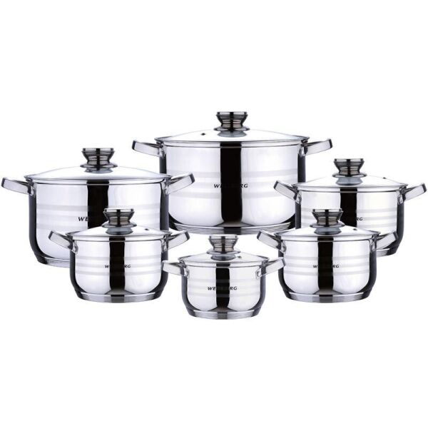 

Набор кастрюль Wellberg Big Cook 6 кастрюль с крышками