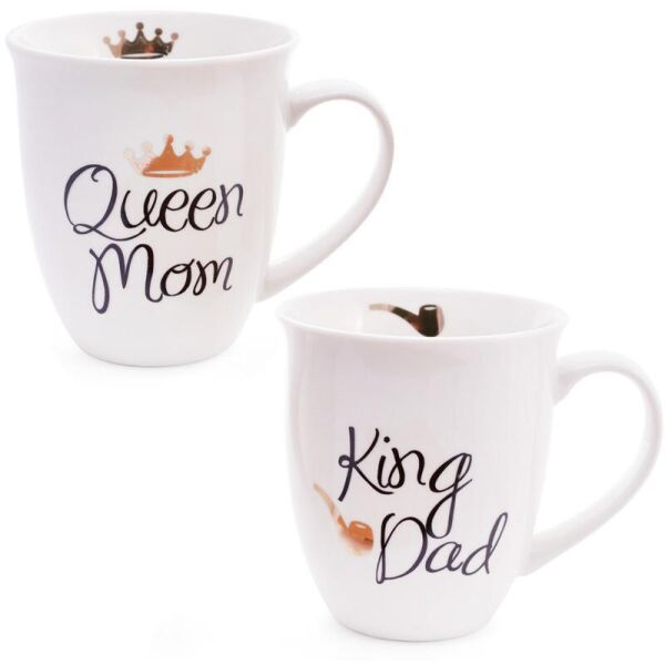 

Кружка фарфоровая "Моя королевская семья" 500мл ("King Dad" & "Queen Mom")