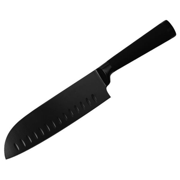 

Нож сантоку Bergner Blackblade 17.5см с антибактериальным покрытием