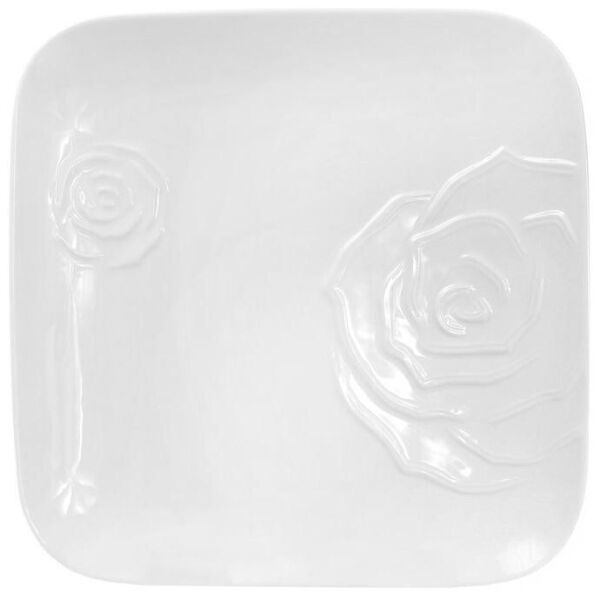 

Набор 2 фарфоровые подставные тарелки "White Rose" 30x30см (белый фарфор)