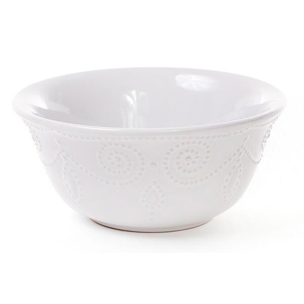 

Набор 6 салатников (пиал) Leeds Ceramics 800мл, каменная керамика (белые)