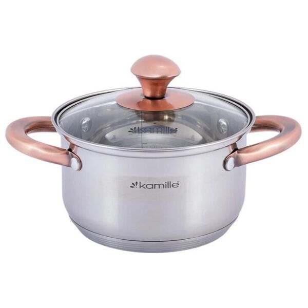 

Кастрюля Kamille Catalin 4.5л из нержавеющей стали с мерной шкалой