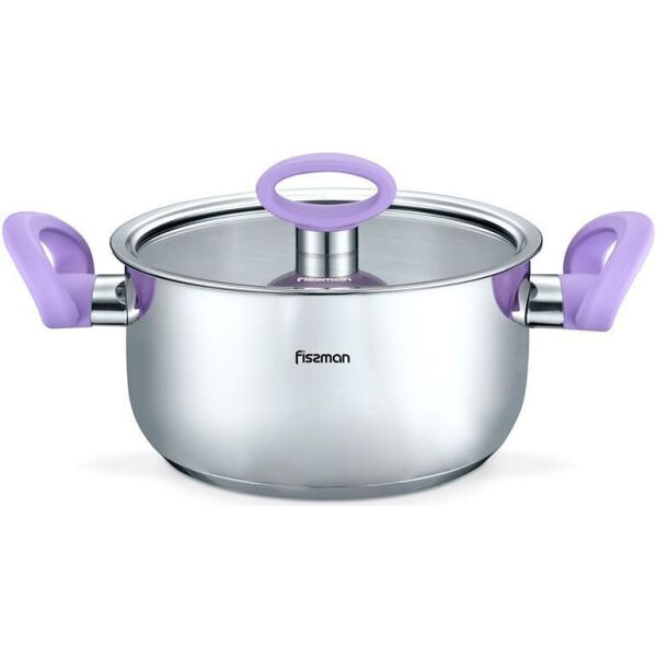 

Кастрюля Fissman Veronica 6.1л с бакелитовыми ручками