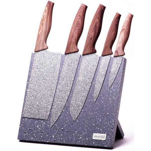 

Набор 5 кухонных ножей Kamille Oryen-47 на подставке