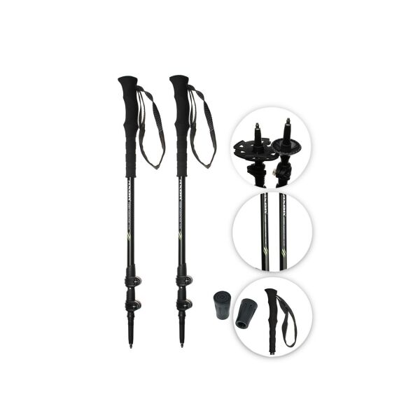 

Треккинговые палки Axon T060301 Viden Alu 63-135 Черные (Палки для скандинавской ходьбы)