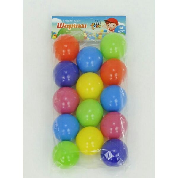 

Шарики MToys для сухих бассейнов, 60 мм 14 шт 16028
