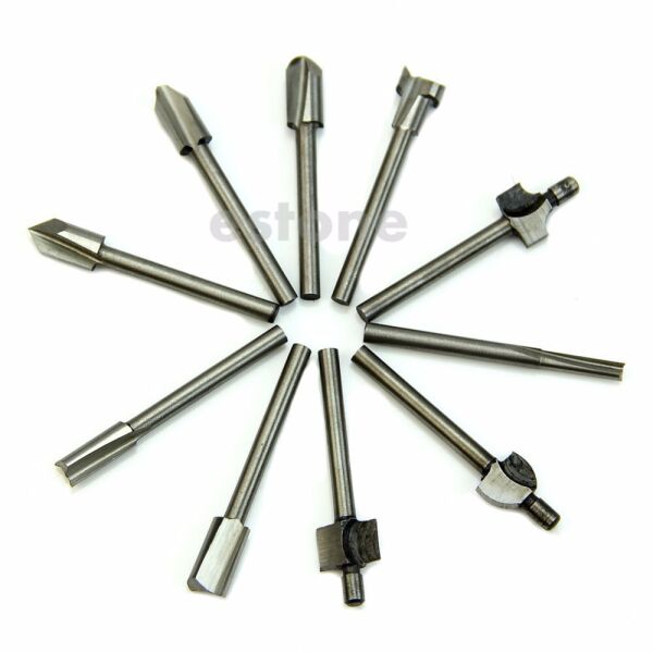 

Фрези по дереву (10 шт) для гравера, бормашини DREMEL
